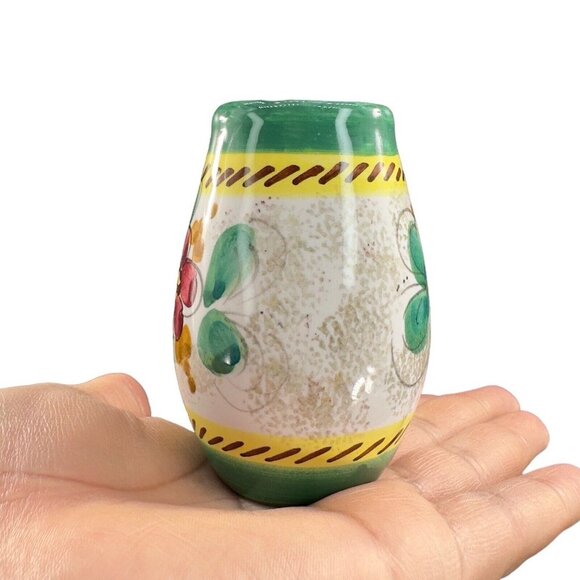 Italian Art Pottery Bud Vase Hand Made Ceramic Vase Signed A Stefano M Carujo - Picture 9 of 10